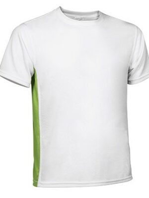 Camiseta Tecnica Leopard Blanco/Verde Manzana