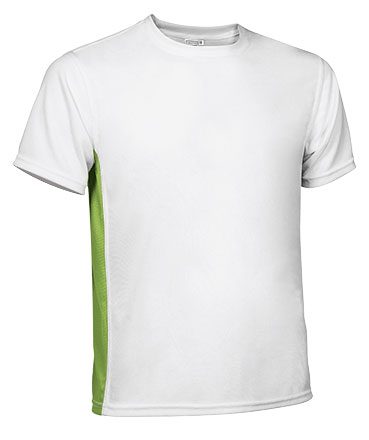 Camiseta Tecnica Leopard Blanco/Verde Manzana