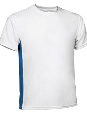 Camiseta Tecnica Leopard Blanco/Azul Royal