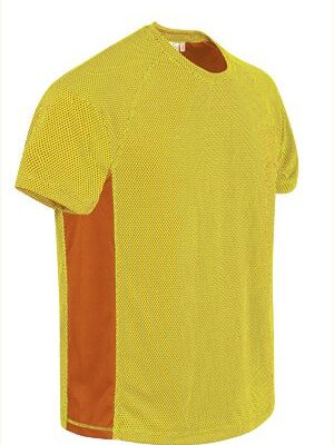 Camiseta Tecnica Marathoner Amarillo Fluor/Naranja Fluor