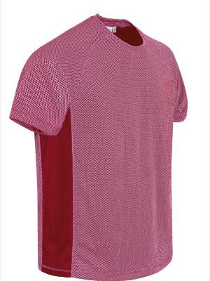 Camiseta Tecnica Marathoner Rosa Fluor/Rojo Loto