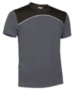 Camiseta Tecnica Maurice Gris Carbon/Blanco/Negro