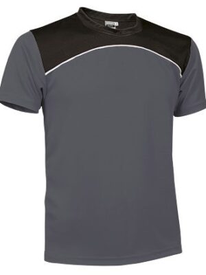 Camiseta Tecnica Maurice Gris Carbon/Blanco/Negro