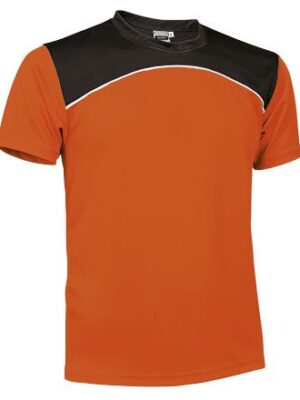 Camiseta Tecnica Maurice Naranja Fluor/Blanco/Negro