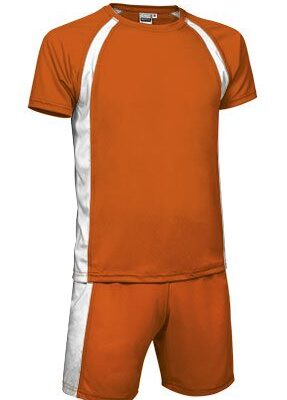 Conjunto Deportivo Naranja Fiesta/Blanco