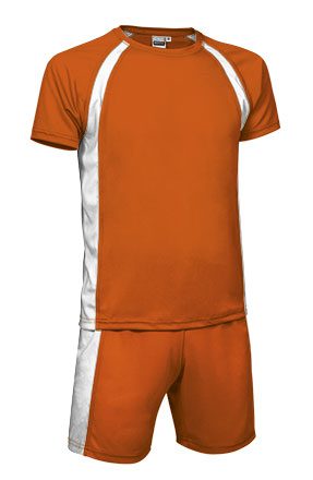 Conjunto Deportivo Naranja Fiesta/Blanco