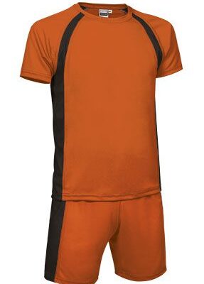 Conjunto Deportivo Naranja Fluor/Negro