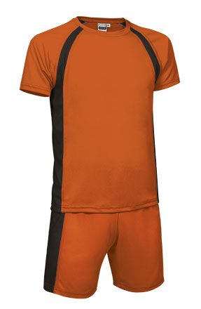 Conjunto Deportivo Naranja Fluor/Negro